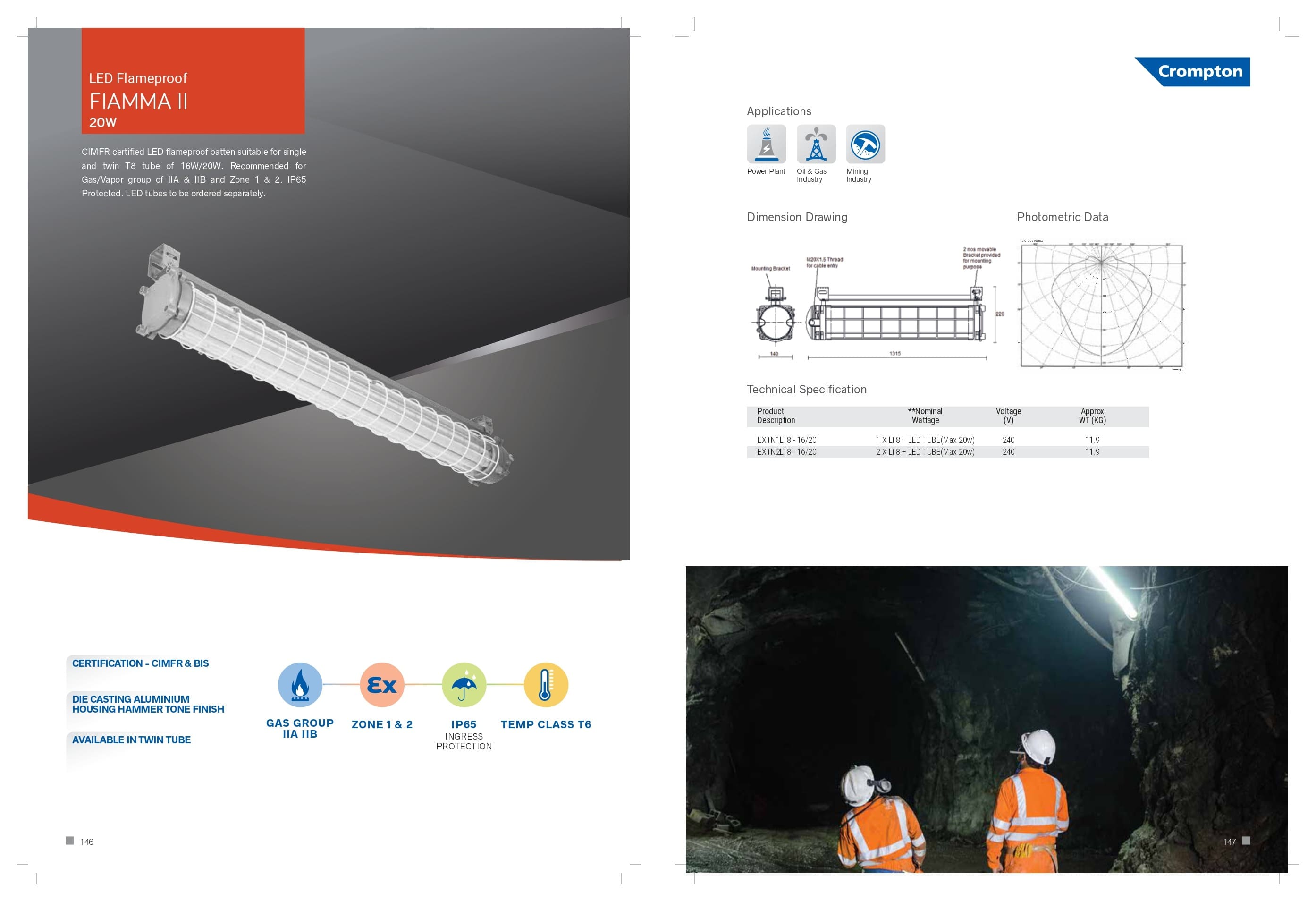 LED Flameproof FIAMMA II